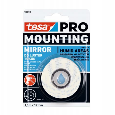 tesa PRO Nastro di montaggio per specchi 1,5 m