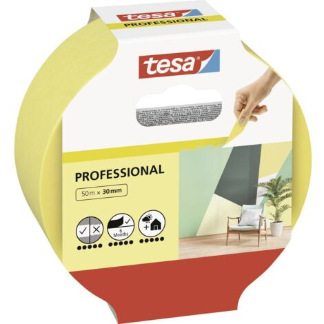 tesa Professional 56299-00000-00 Nastro di mascheratura per pittura Giallo (L x L) 50 m x 30 mm 1 pz.