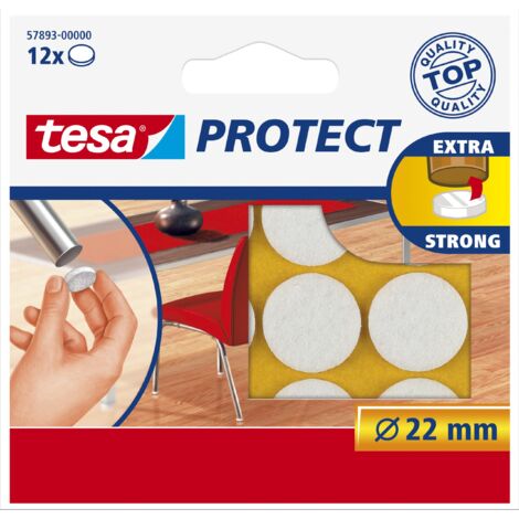 Tesa Protect pile rotondo 22 mm 12 pezzi bianco