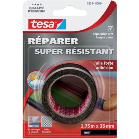 TESA - Réparation toilé super résistant noir 2.75mx38mm