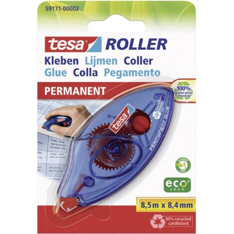 TESA Roller jetable colle permanente - 8,4 mm