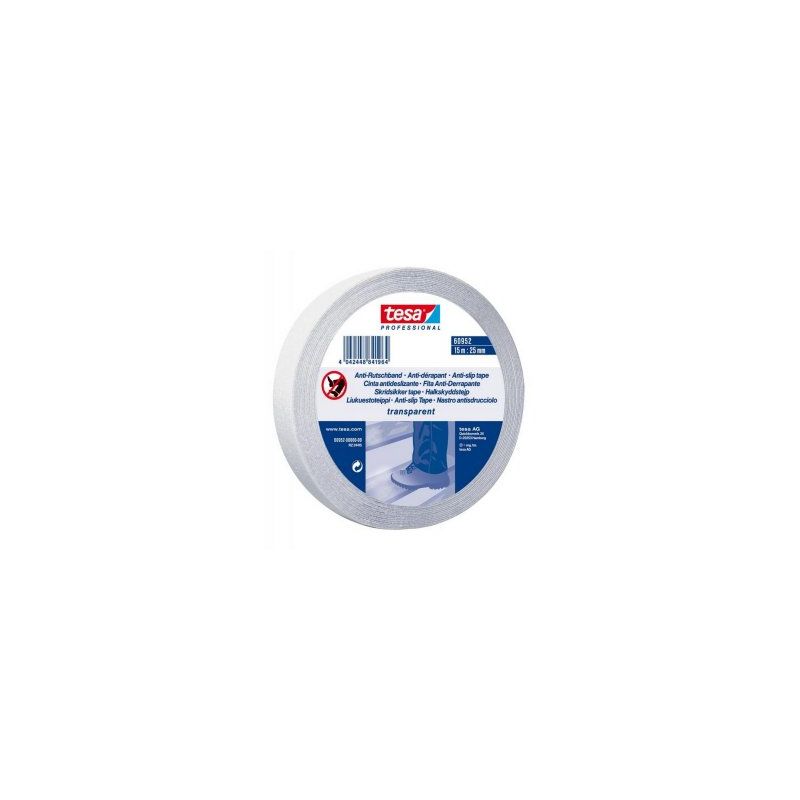 Ruban adhésif antidérapant transparent, 25 mm x 15 m - tesa® 60952