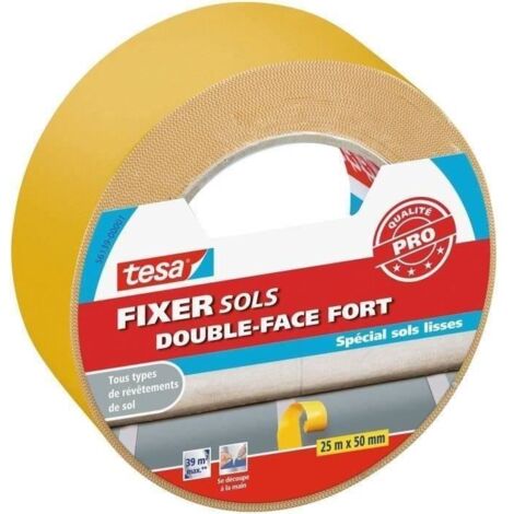 Tesa Ruban Adhésif Double Face 25m x 50mm Extra Fort