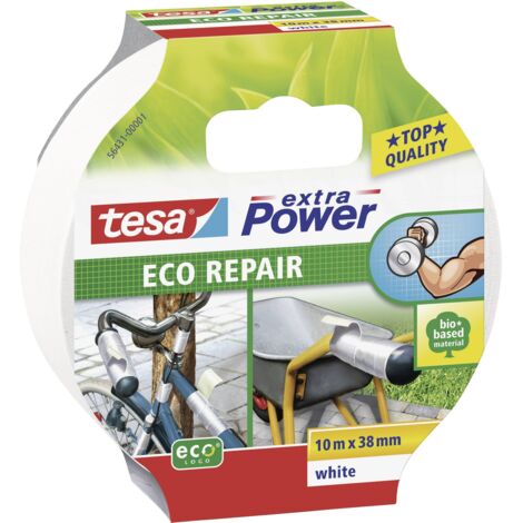 Tesa Ruban adhésif toilé extra Power blanc 10m x 38mm