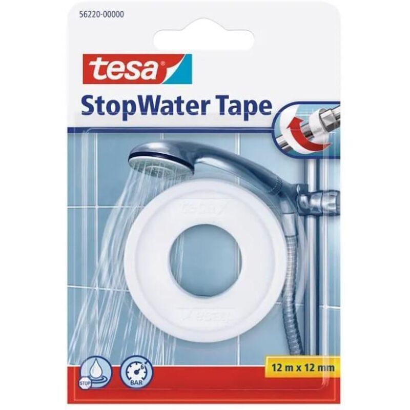 Ruban d'&eacute;tanch&eacute;it&eacute; p. T. F. E - t&eacute;flon - 12 m x 12 mm - stopwater -