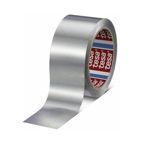Tesa – Ruban en aluminium 60630 50mm x 50m – Conductivité efficace – Force d'adhérence 8 N/cm – Pour isolation électrique et réparation