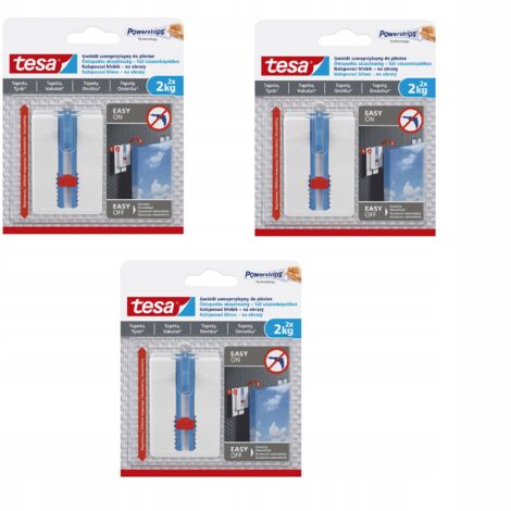 Tesa Selbstklebender Bildernagel 3er Pack 2x2kg