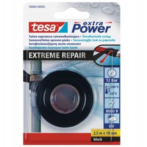 TESA Selbstklebendes Reparaturband, selbstvulkanisierend, 2,5m x 19mm