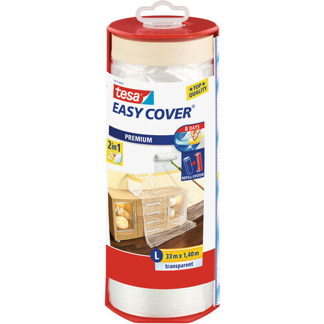 tesa Easy Cover® Premium Abdeckfolie im Abroller, verschiedene Größen