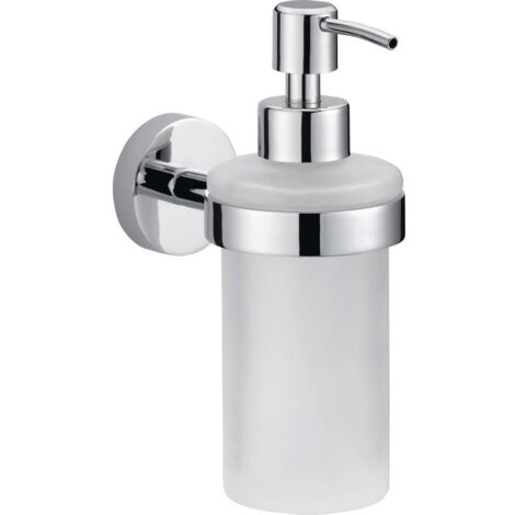 tesa SMOOZ 40323-00000-00 Distributeur de savon 200 ml chrome (brillant), blanc (satiné)