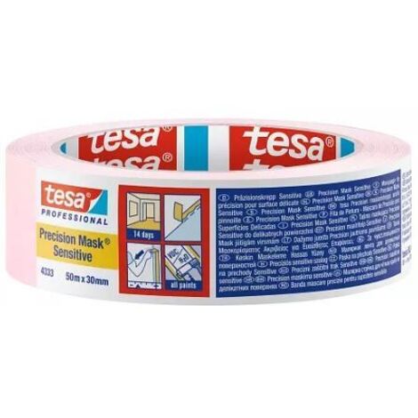 Tesa SPA 84441 Nastro Mascheratura, rosa tenue, 50 m x 25 mm