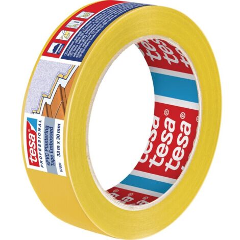 tesa SPVC EMBOSSED 67001-00000-00 Putzband tesa® Professional Gelb (L x B) 33 m x 30 mm 1 St.
