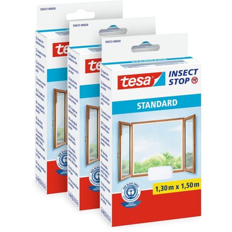 tesa STANDARD 55672-00500-00 Zanzariera (L x A) 1300 mm x 1500 mm Bianco 3 pz.