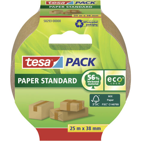tesa STANDARD ecoLogo® 58293 Packband  Braun (L x B) 25 m x 38 mm 1 St.