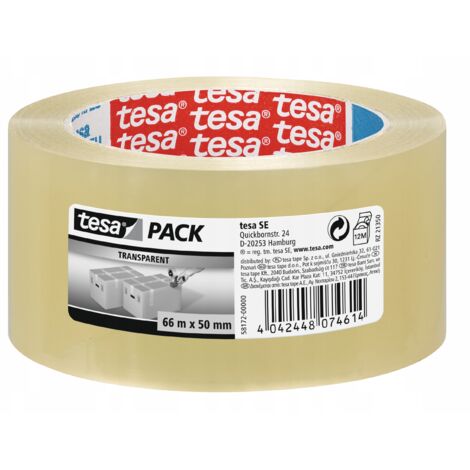 tesa STANDARD Packband 66m x 50mm transparent