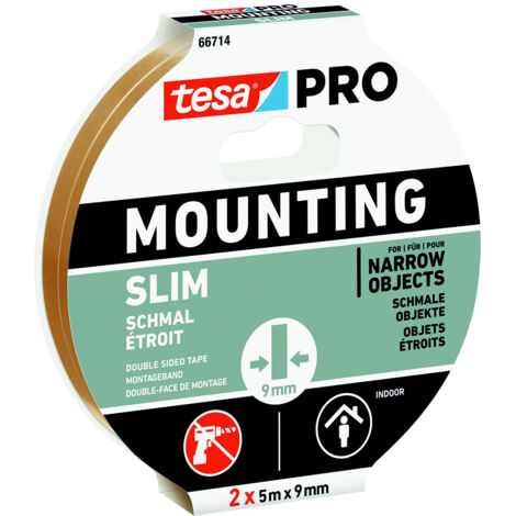 Tesa-Tape Cinta doble cara Slim 66714-5MX9MM 2 UDS