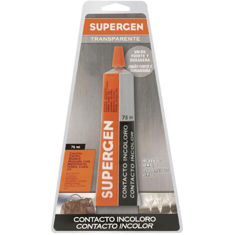 TESA TAPE pegamento supergen incoloro   75 ml. , Pegamento Supergen Incoloro   75 ml.  - Tubo de 75 ml.- Cola de contacto para uniones resistentes, flexibles, duraderas