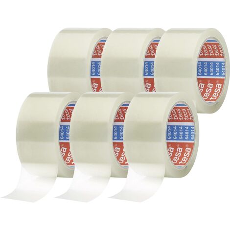 36 unités de rouleaux de ruban adhésif 50 x 66 cm silencieux pour emballage transparent Palucart 