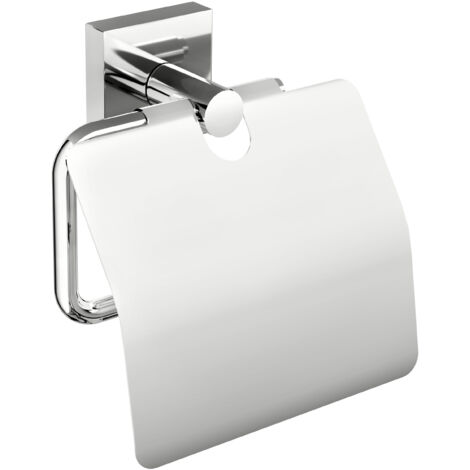 tesa Toilettenpapierhalter Ekkro mit Deckel chrom