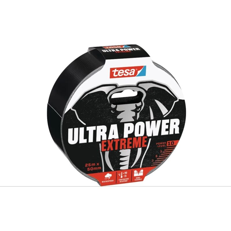 Image of Nastro estremamente forte ultra power mt 25X50 nero
