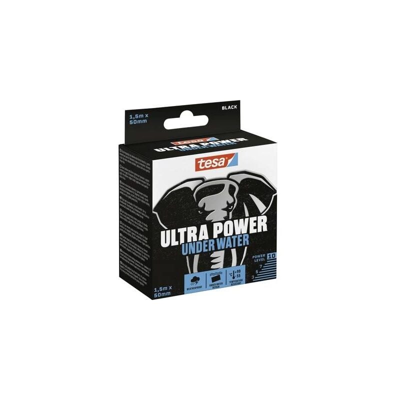Tesa - ultra power under water 56491-00000-00 bande de réparation noir (l x l) 1.5 m x 50 mm 1 pc(s)
