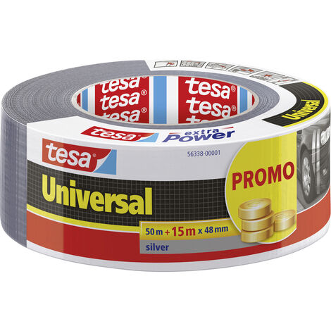 tesa UNIVERSAL 56338-00001-01 Gewebeklebeband  Silber (L x B) 65 m x 48 mm 1 St.