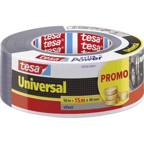 tesa UNIVERSAL 56338-00001-01 Ruban adhésif toilé argent (L x l) 65 m x 48 mm 1 pc(s) W813662