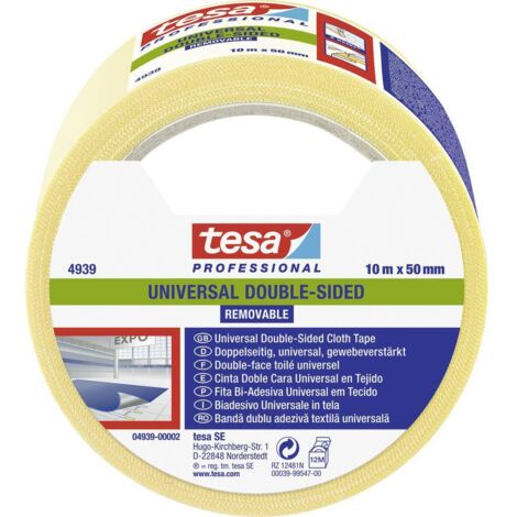 tesa UNIVERSAL REMOVABLE 04939-00002-11 Nastro per posa pavimentazioni e tappeti tesa® Professional Bianco (L x L) 10 m