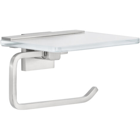 Tesa WC-Papierrollenhalter EXXCLUSIV  mit Ablage zum Kleben