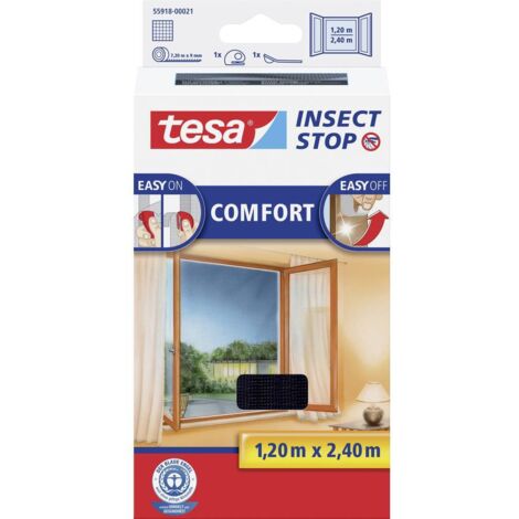 Tesa Zanzariera per Finestra a Strappo 1.2x2.4mt Nero