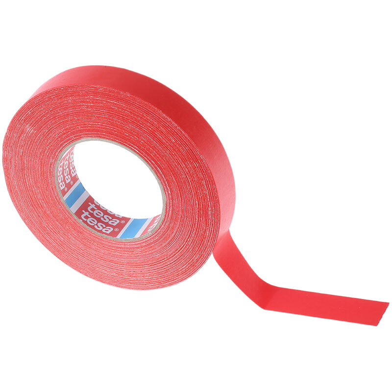 Ruban adhésif 4651 Tesa Rouge, Tissu, 25mm x 50m, 3,3 N/cm ( Prix pour 1 )