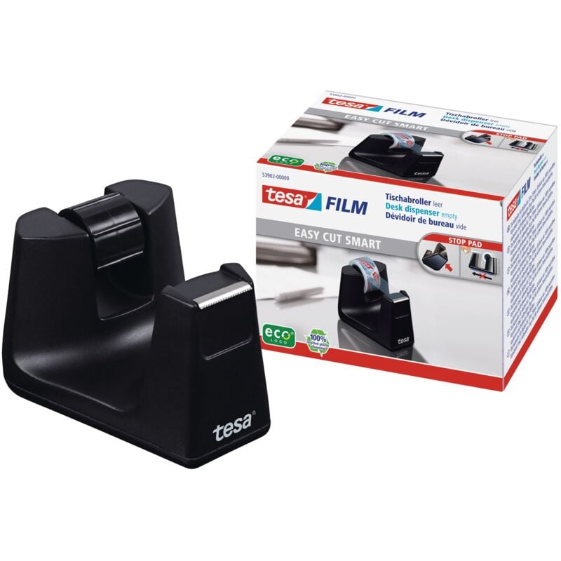 Dispenser per nastro adesivo TESA Office, alimentatore fisso, nero 53902