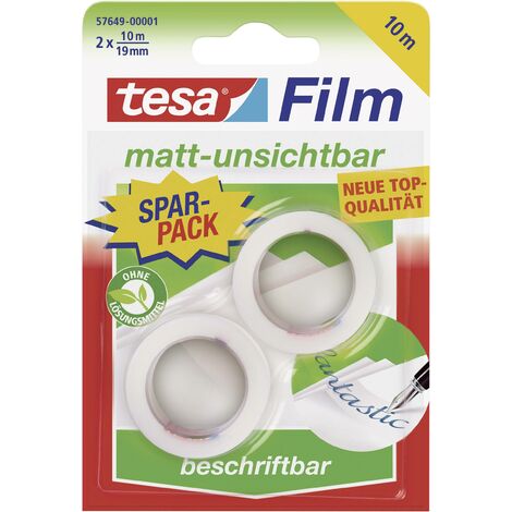tesafilm Invisible tesa 57649-00001-01 transparent (L x l) 10 m x 19 mm acrylate 2 pc(s)