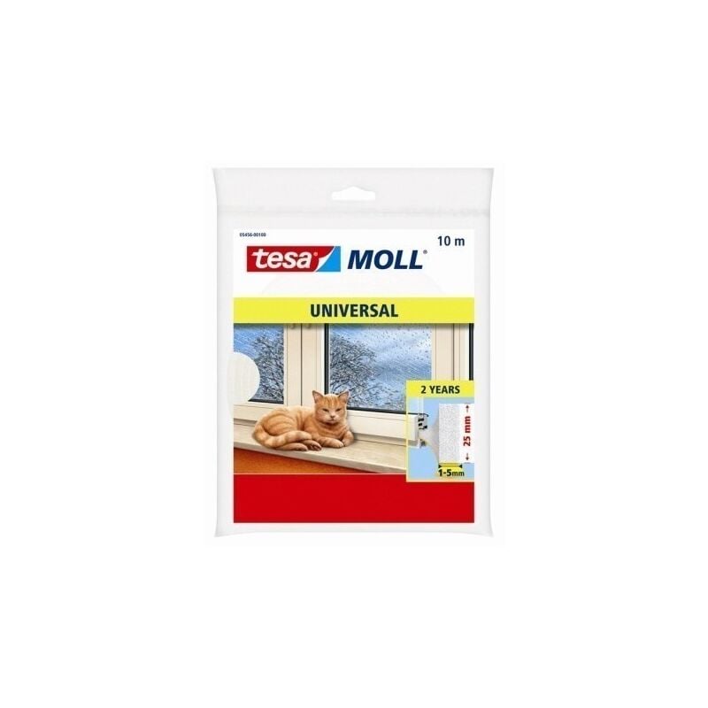 

Burlete Puerta/Ventana 25Mmx10Mt Adhesivo Espuma Blanco Tesa Moll Tesatape