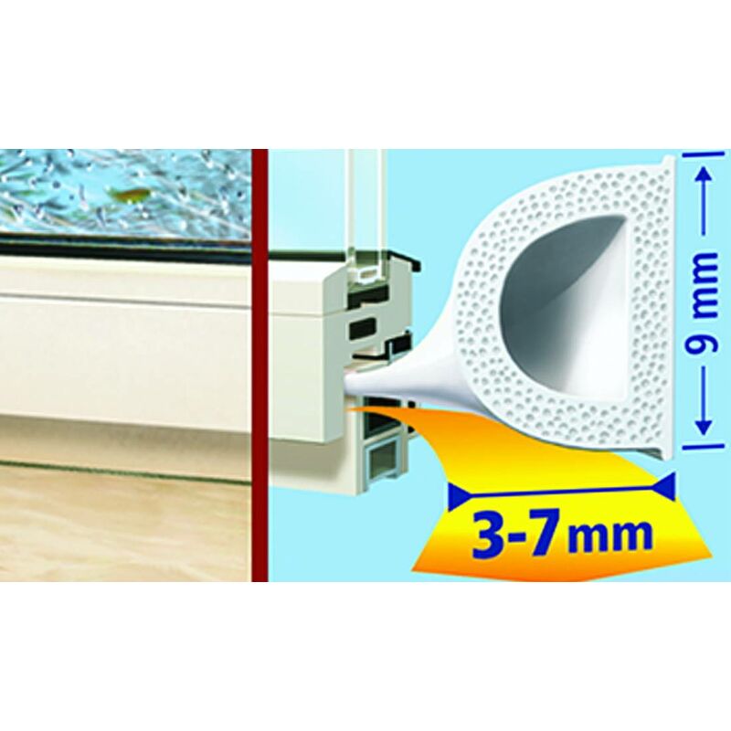 

Tesamoll tubular perfil D blanco
