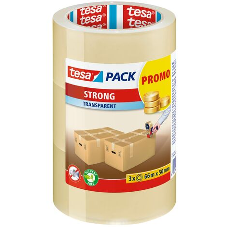 tesapack PP STRONG 3 x 66M:50 MM TRANSPARANT