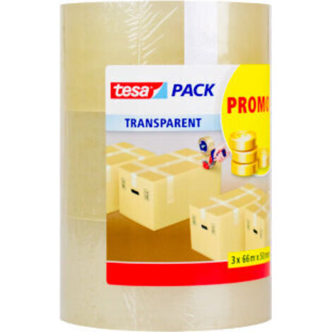 tesapack standard transparant 3 x 66m:50mm