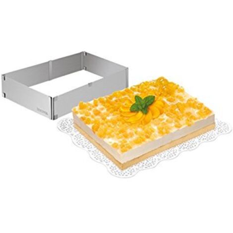 Tescoma 623382 Delicia Anello Regolabile per Torte Rettangolari, 28x20-50x34