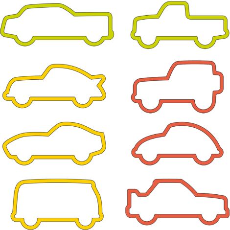 Tescoma 630927 Delicia Kids Tagliabiscotti Macchine, Set con 8 Pezzi, 7.5x4 cm