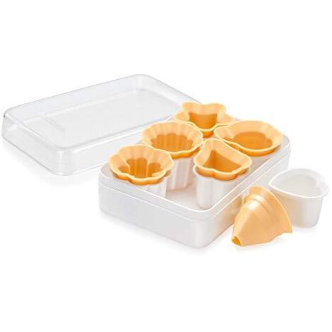 Tescoma 630932 Delicia Tagliabiscotti per Frollini Tradizionali, Plastica, Giallo/Bianco, 1 Pezzo