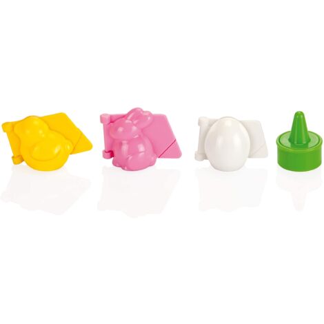 Tescoma 631648 Delicia Deco Stampi Tridimensionale per Dolci, Forme Pasquali, Plastica, Multicolore, 3 Pezzi