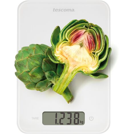 Tescoma 634514 Accura Bilancia Digitale, Bianco, 15 kg, 1 Pezzo