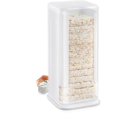 Tescoma 896968, 4Food, Contenitori per Alimenti, Contenitore per Gallette, Contenitore per Fette Biscottate Quadrate, Plastica