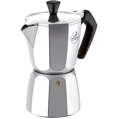 Tescoma caffettiera 3 tazze modello paloma in alluminio alimentare con guarnizione in silicone