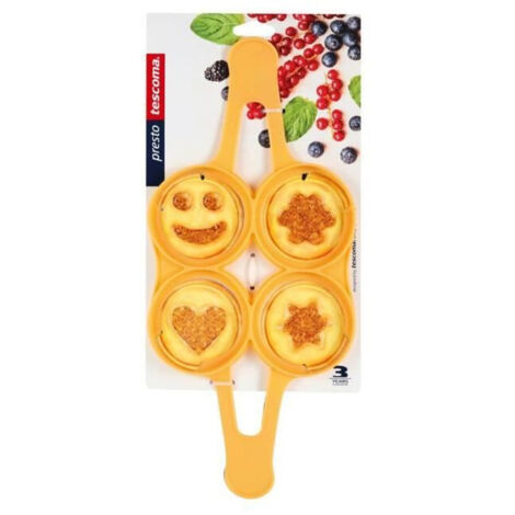 Tescoma Moule à pancakes et œufs silicone jaune 39x17 cm