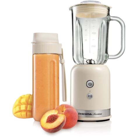 Tescoma President 909030.44 Frullatore Elettrico Crema 0.6 Lt 350W 11.5 x 14.5 x 32.5 cm
