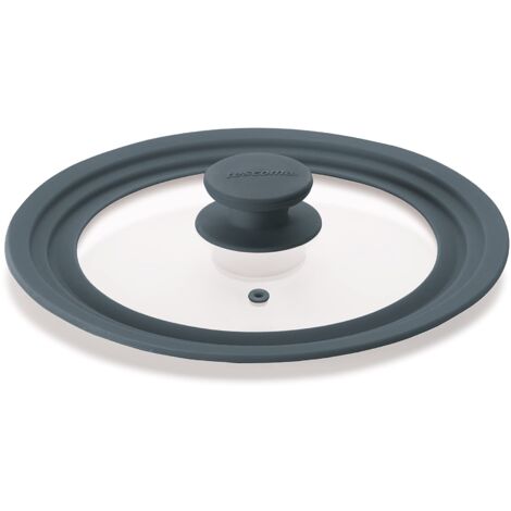 Tescoma Unicover Coperchio, Vetro/Silicone, Grigio, 20x22x24 cm