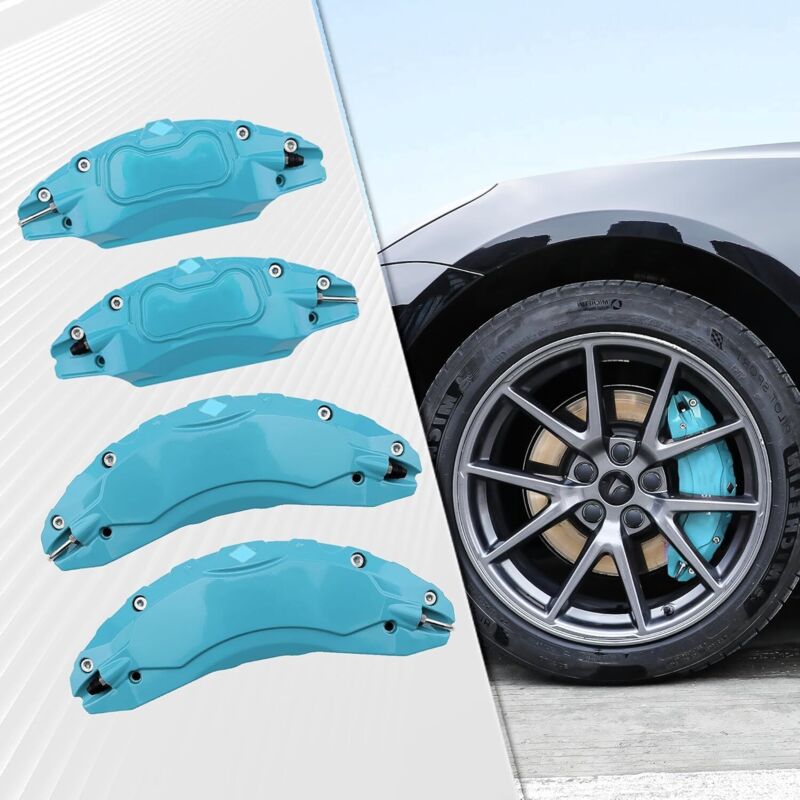 Tesla Model Y Brake Caliper Cover, Car Brake Caliper Cover, Aluminum Alloy Brake Caliper Protector, Wheel Size 19 Inch 20 Inch, Car Modified Brake