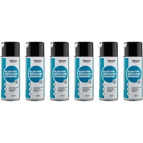 TESLANOL 26018 Elektro-Mechanik-Reinigerspray, 400 ml, 6 Stück