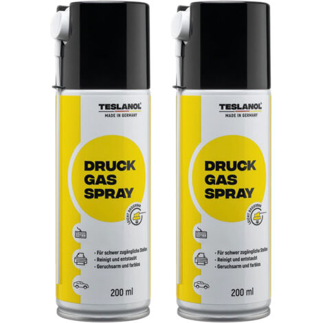 TESLANOL Druckluftspray 26002, 200 ml, 2 Stück